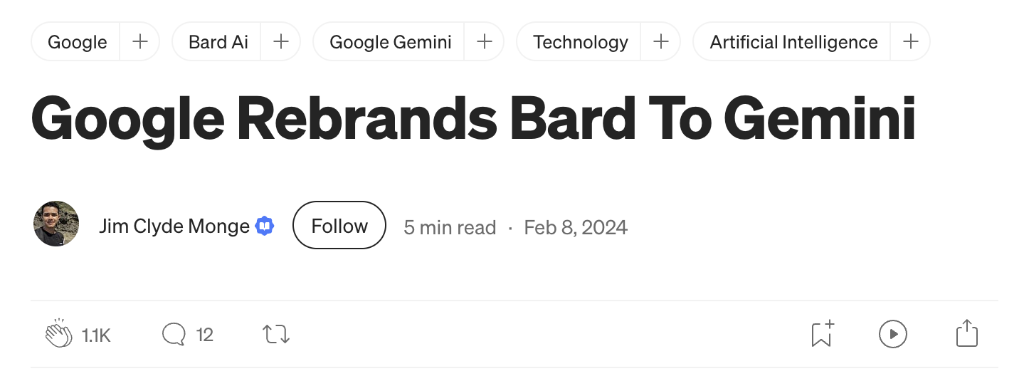 Screenshot di un errore fattuale di Google Gemini (ex Bard) sul telescopio James Webb